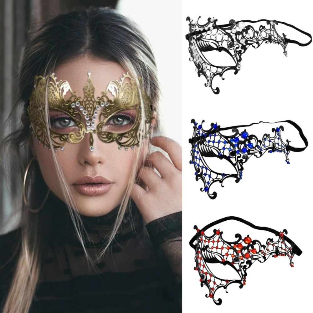 Mask Lanyard Adjustable - Venetian Halloween Half Face Mask Vintage