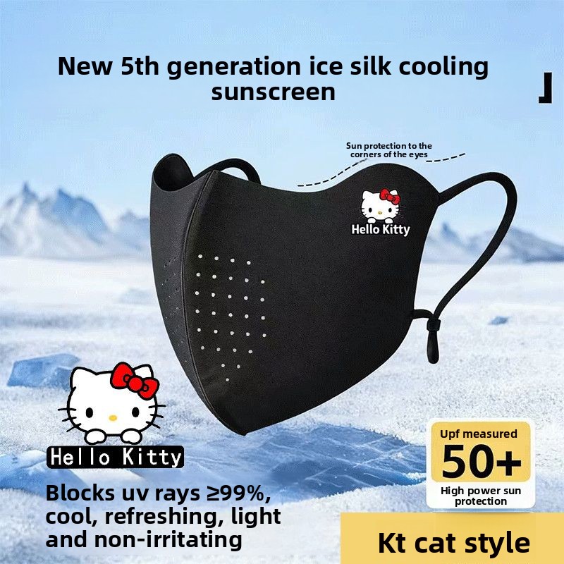 Cute Hello Kitty Print Face Ma - Cloth Face Mask Washable recension och pris