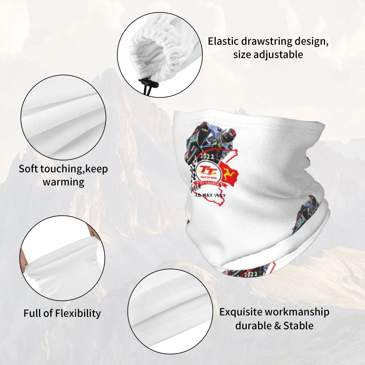 Isle Of Man TT Races Multifunc - Neck Gaiter Face Cover recension och pris
