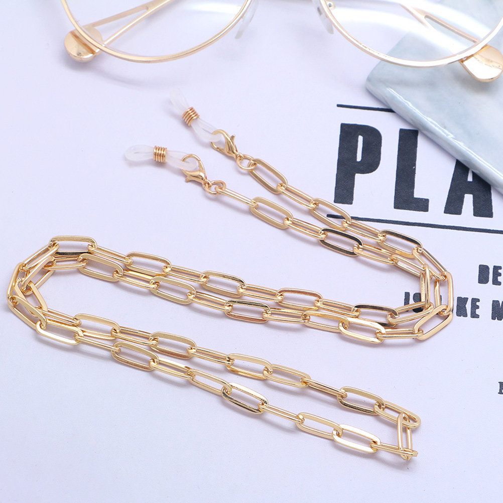 Gold Paperclip Mask Lanyard Gl - Mask Chain Holder recension och pris